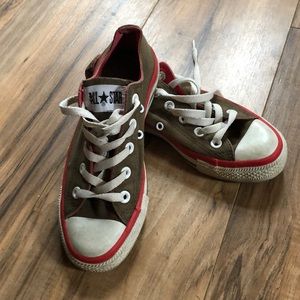 Green and Red Converse